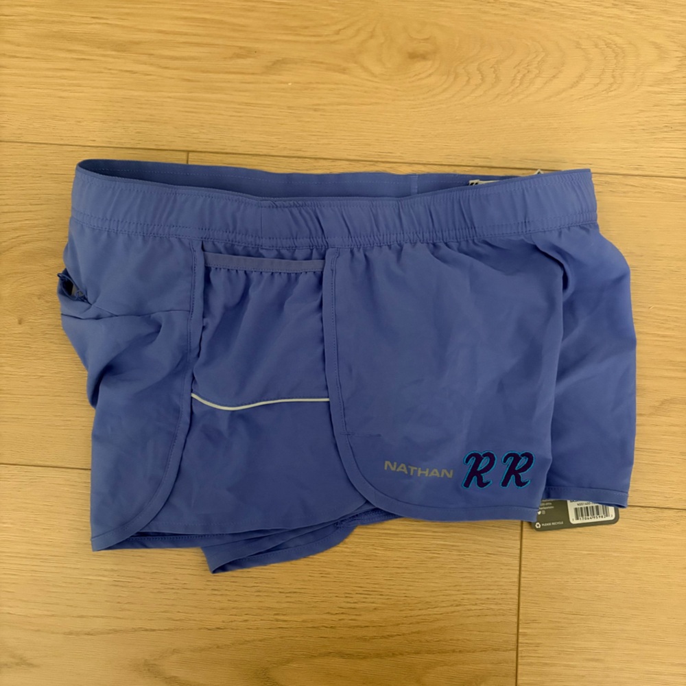 NWT Nathan Women's Running Shorts — Periwinkle - Picture 4 of 10